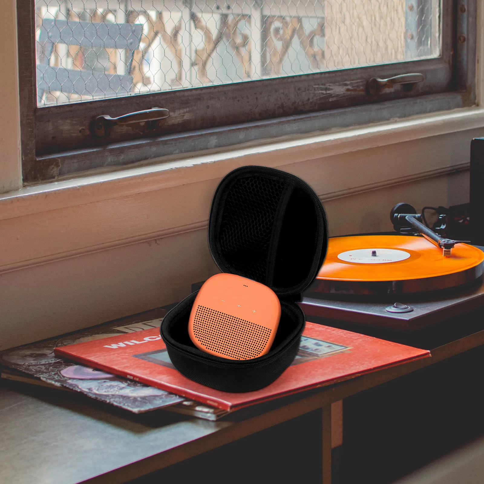 

1Pcs Portable Speaker Protective Case Compact Lightweight for Micro High-Quality Fabric Wear-Resistant Dirt-Resistant