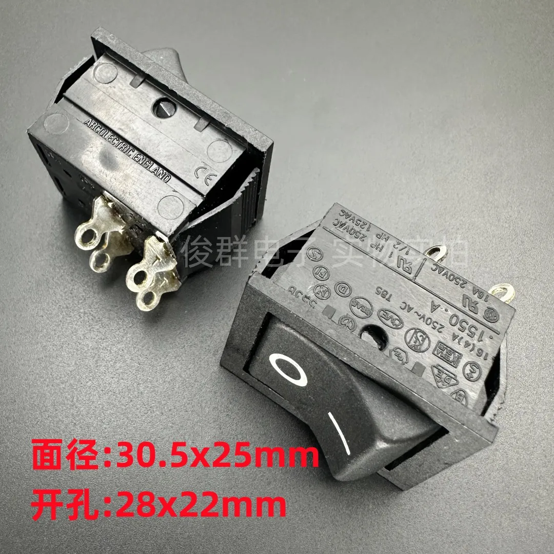 5PCS/UK ARCOLECTRIC 1550.A rocker switch 4-foot 2-gear rocker rocker power switch 16A250V