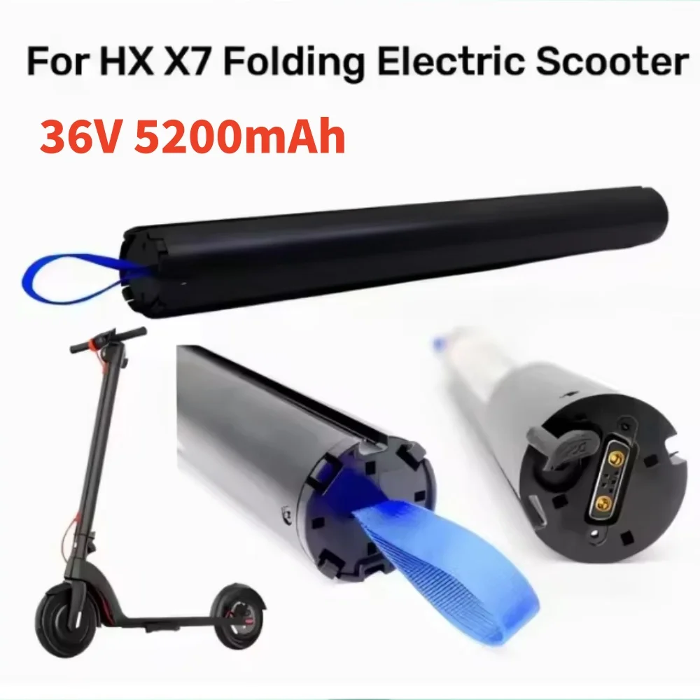 2026 Upgrade 5200mah 36V for HX-X7 Electric Scooter Dedicated Battery Large Capacity and Long Battery Life