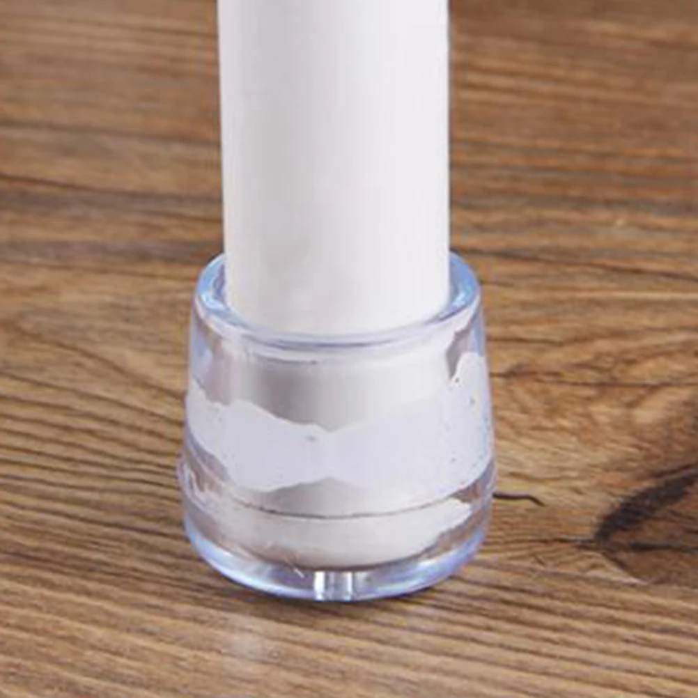 

8Pcs Plastic Chair Feet Protectors Round Shape Covers Transparent Furniture Leg Caps Smooth Glide for Wood Tile Floor Furniture