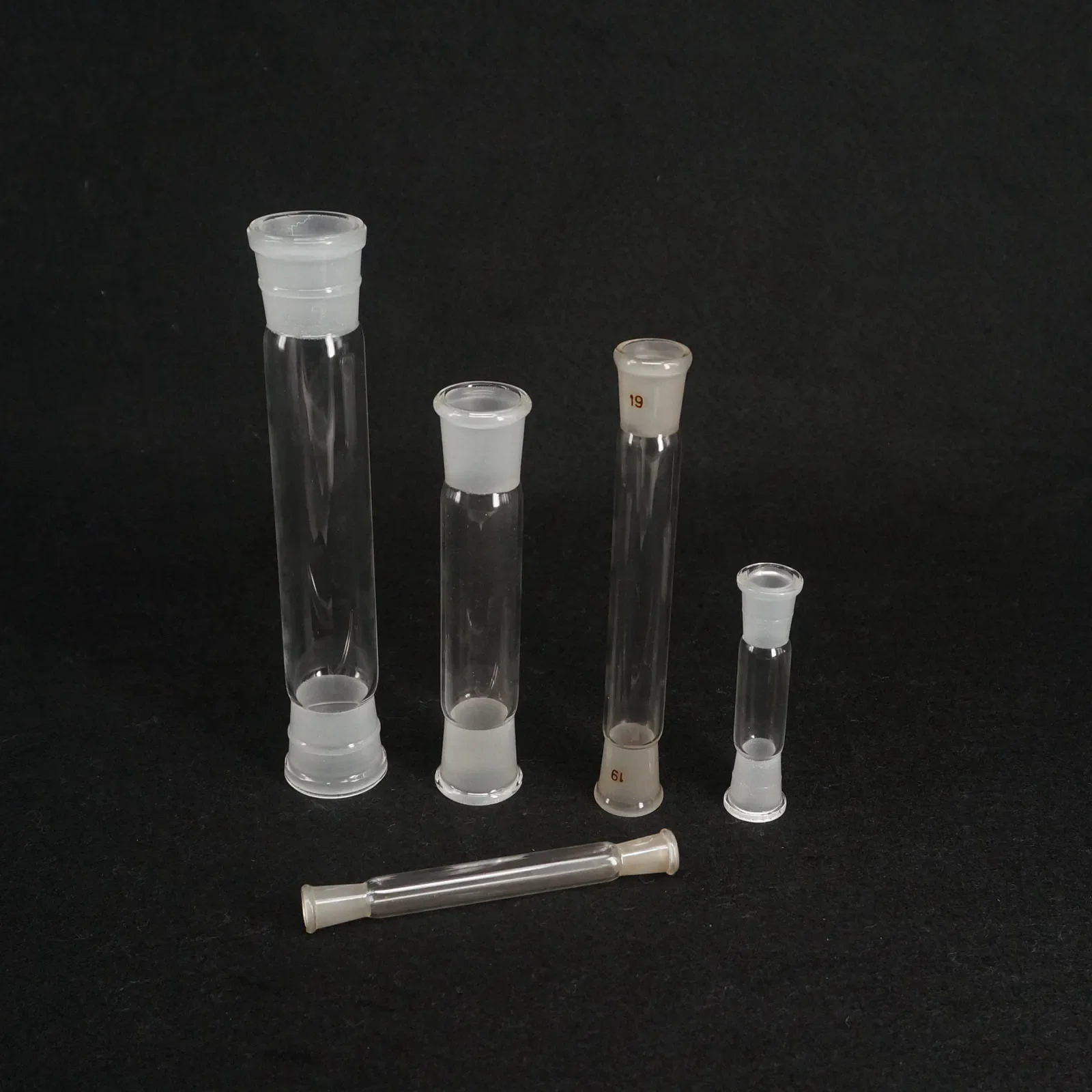 #10 #14 #19 #23 #29 #34 #40 #45 #50 #60 Joint Single/Both Side Male/Female Glass Adapter Tube Lab