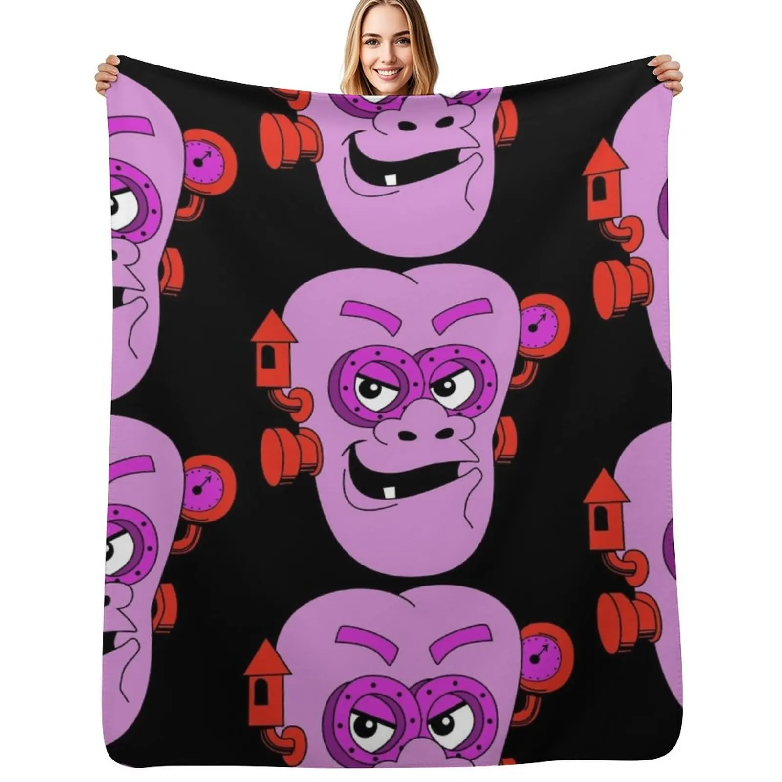 Frankenberry Throw Blanket Wrinkle Resistant Lightweight Blanket