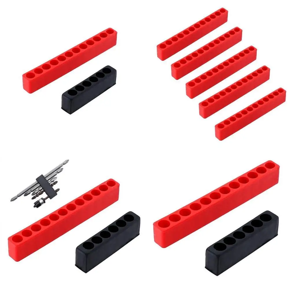 

652F Screwdriver Hole 12 Holes Shank Bit Holder Plastic for Head Storage for Case