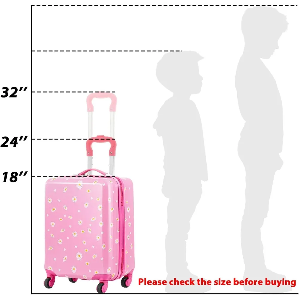 Детский 17-дюймовый набор чемоданов на колесиках с леопардовым узором для мальчиков и девочек — идеальный подарок для школы и путешествий