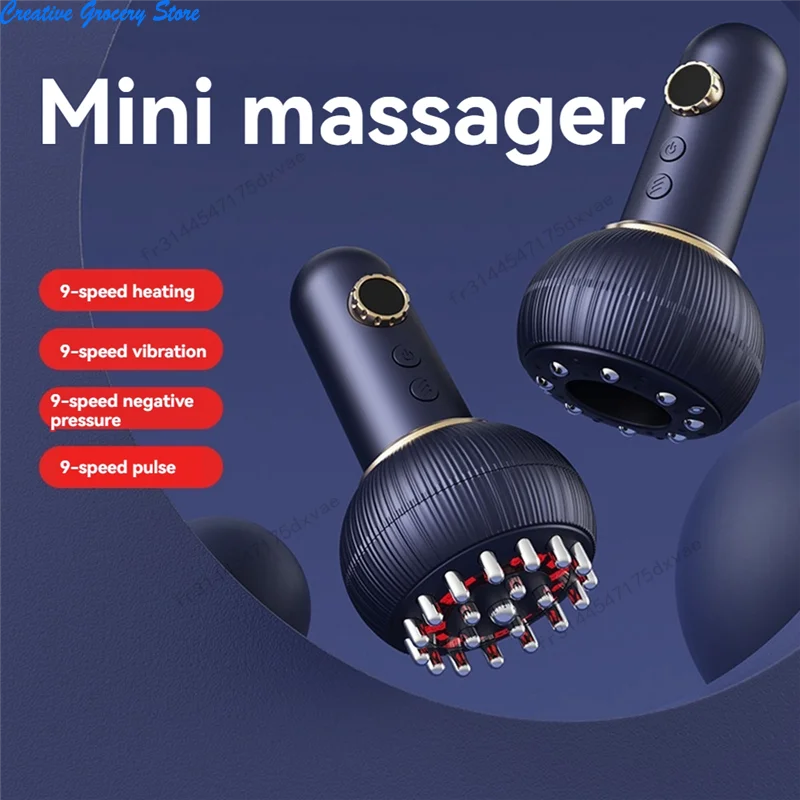 

Handheld Electric Cupping Negative Pressure Heating Massager Household Electric Scraping Instrument Electric Cupping