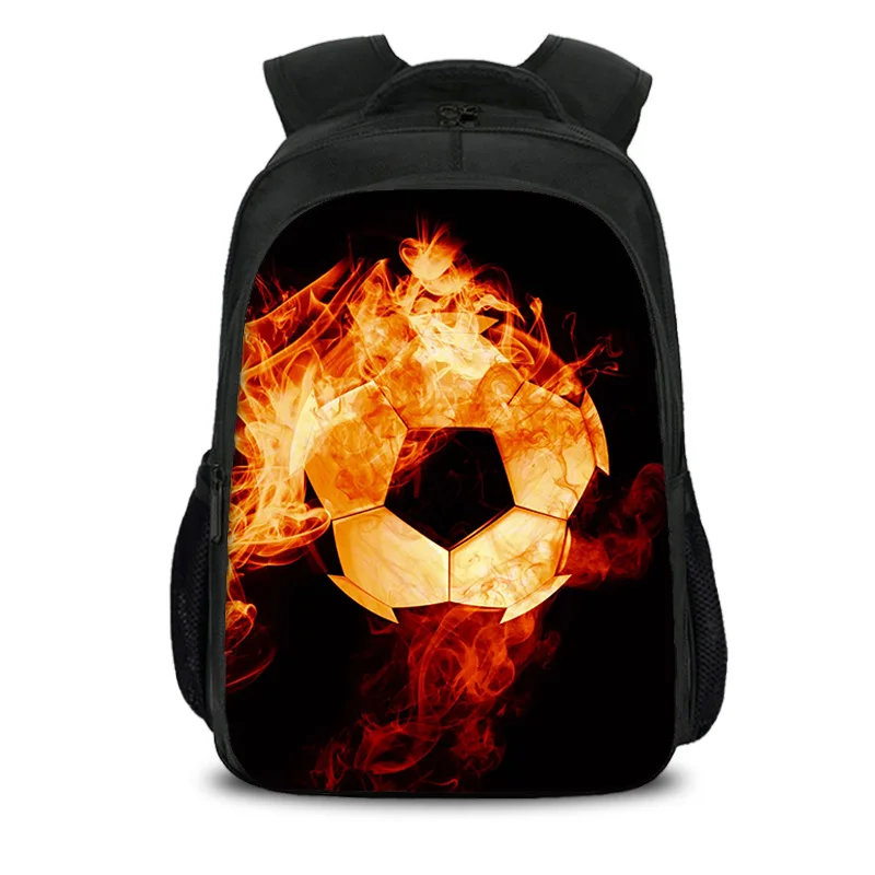 Soccer double-layer backpack new sports style youth football print best partner for male and female students going to school