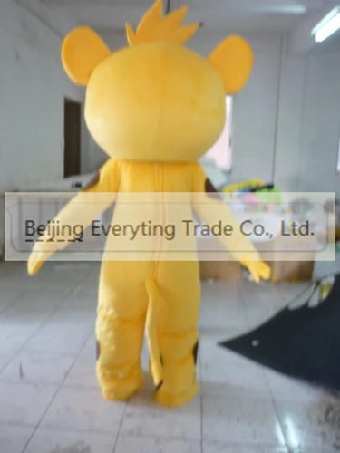 Nuovo adulto vendita calda schiuma peluche giallo simpatico orso fantasia cartone animato mascotte Costume peluche natale vestito operato Costume mascotte di Halloween