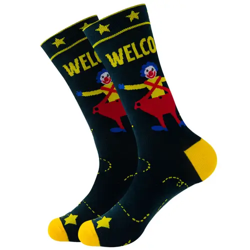 1 Pair New Happy Mens Socks Women Novelty Cartoon Sock Combed Cotton Funny Men's Big Size Crew Hip Hop Thick Long Socks - Image 48
