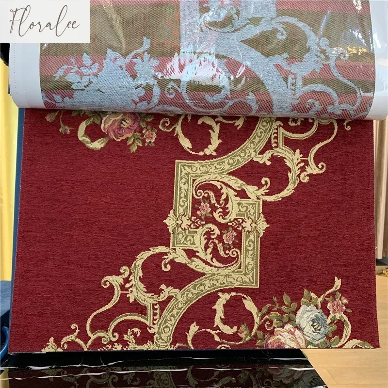 

Thickened Luxury Jacquard European Style Atmospheric Chenille Relief Window Curtains for Living Dining Room Bedroom Villa Home