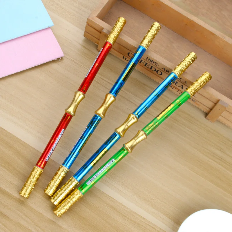 1pcs Monkey King Gold Hoop Pen Spinning 0.38mm Penspinning Funny Rotring Pennen Nunchaku Style School Gift Stationery Papelaria