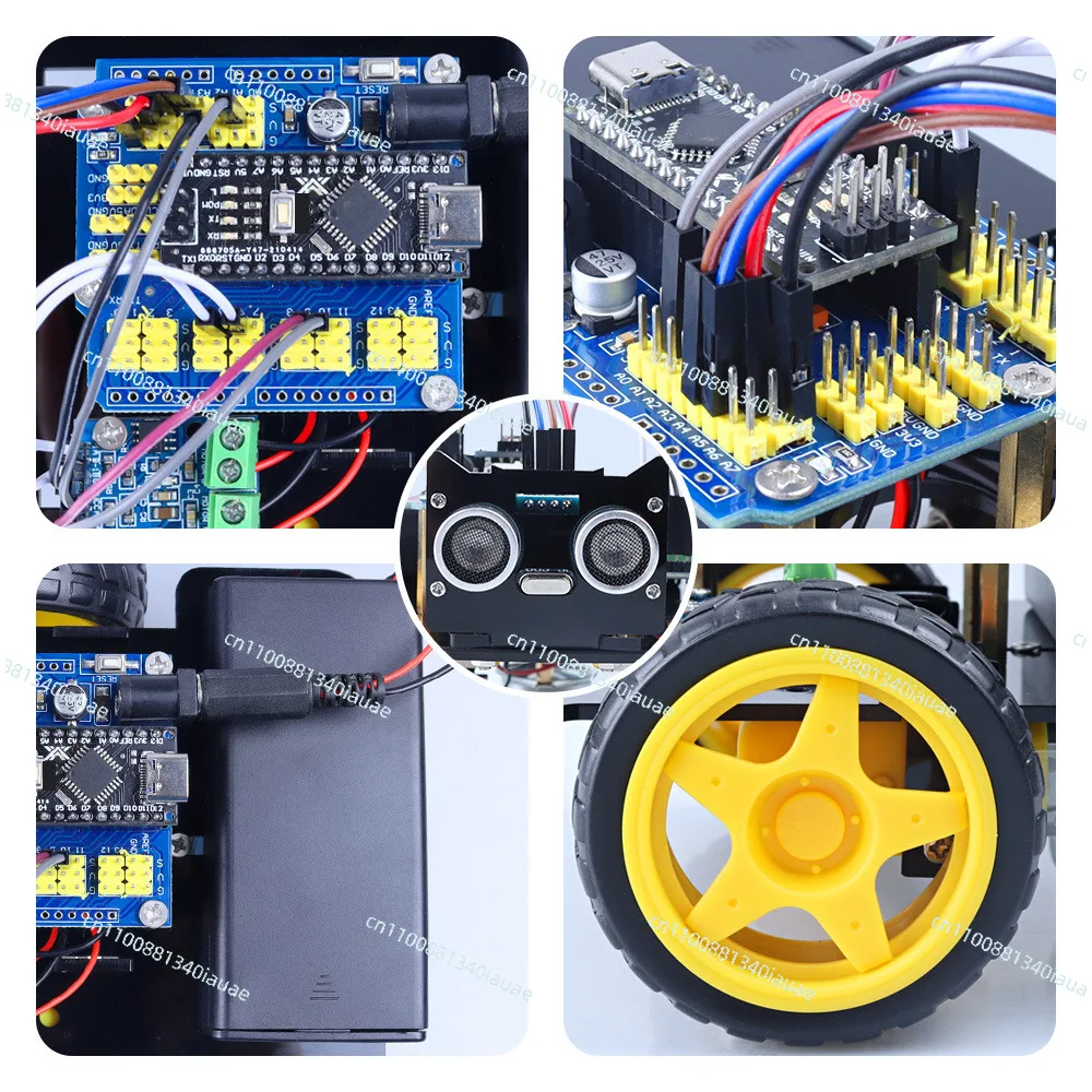 Ultrasonic Module Robot Starter Kit, Smart Car Robot Kit