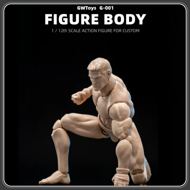 

В наличии масштаб 1/12 Gwtoys 6-дюймовая пустая парусиновая фигурка мышечная модель человека G001 игрушка хобби Коллекционная фигурка тела