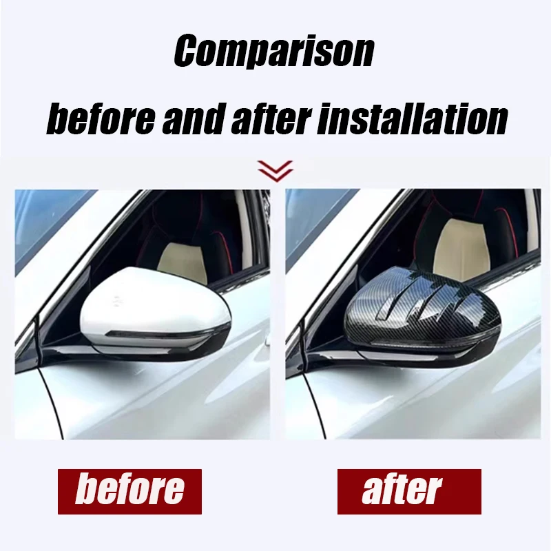 For BYD Atto 3 Yuan Plus 2022 2023 2024 Mirror cover  reverse mirror protective cover  scratch resistant decoration