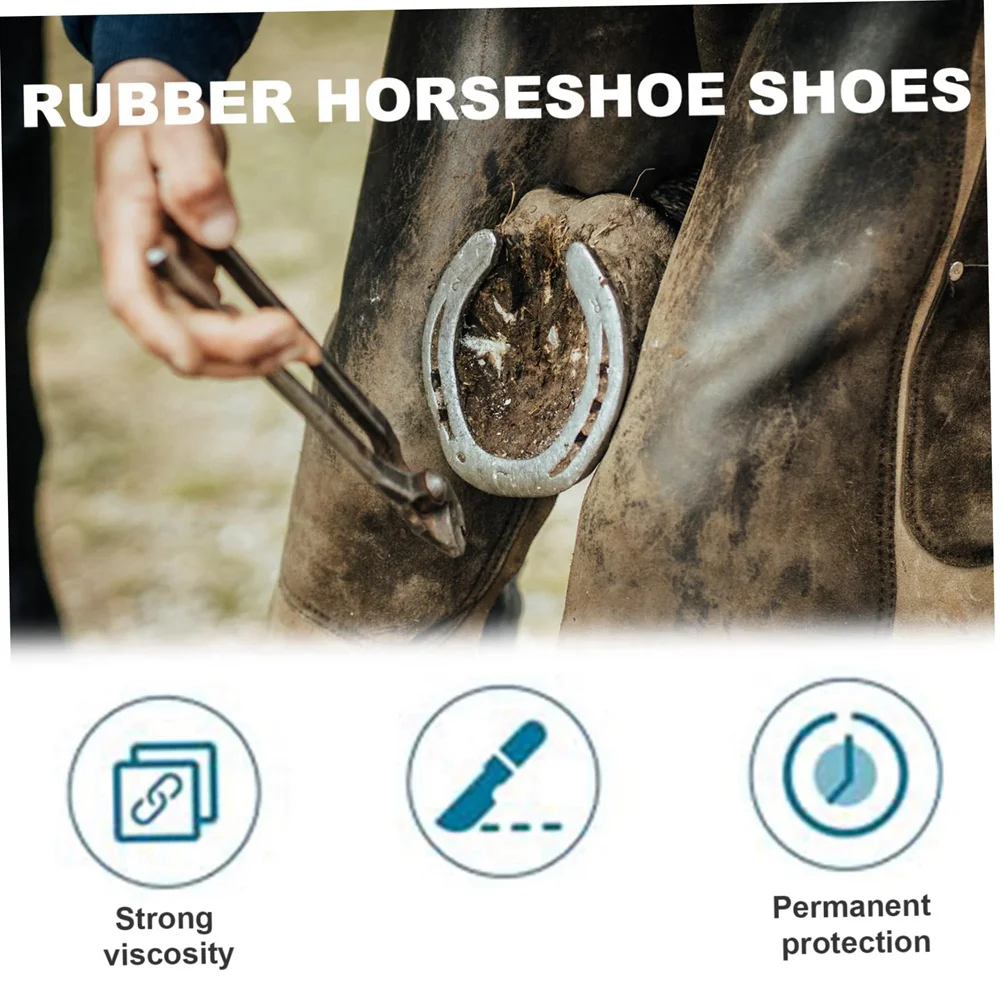 

【HOT】Rubber Horse Hoof Boots For Safety, Protection, & Rehabilitation - Ideal For Training & Competitions-L