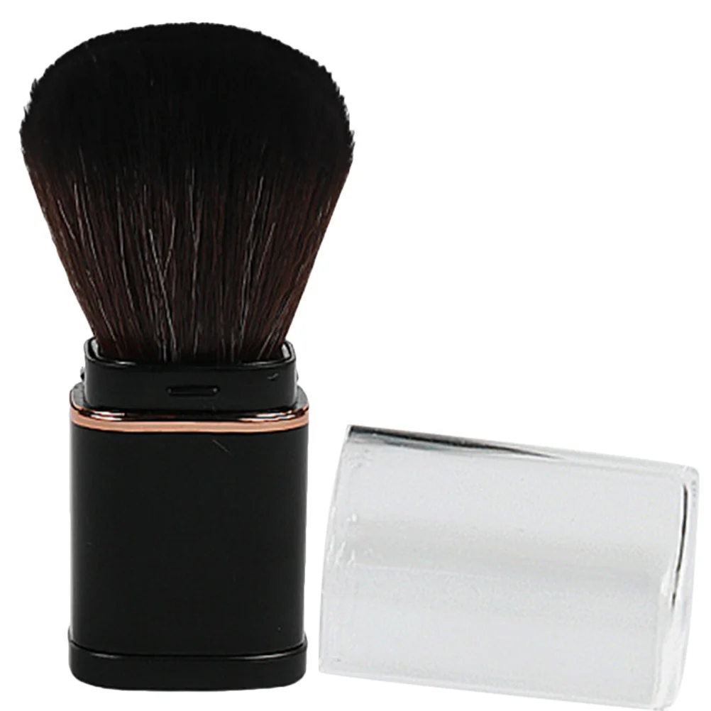 Intrekbare make-upborstel Zachte haren van imitatievezel Multifunctionele reisblush Poeder Gezichtsborstel Blush Gezichtsmake-up
