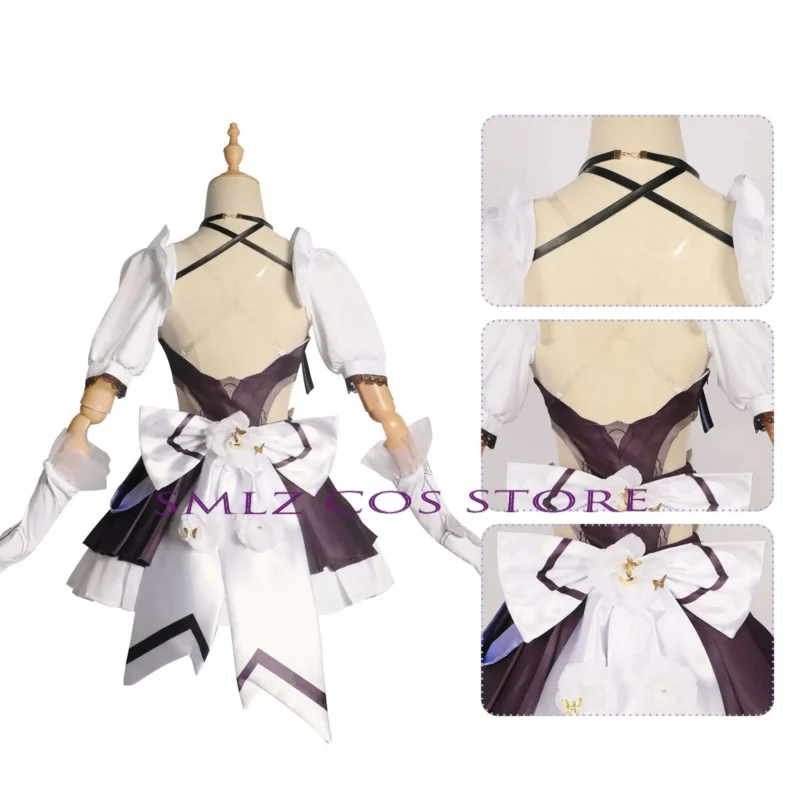 Juego Honkai Impact 3rd Elysia Maid Cosplay disfraz conjunto de vestido fiesta de Halloween vestidos de sirvienta traje para mujer RZ6836