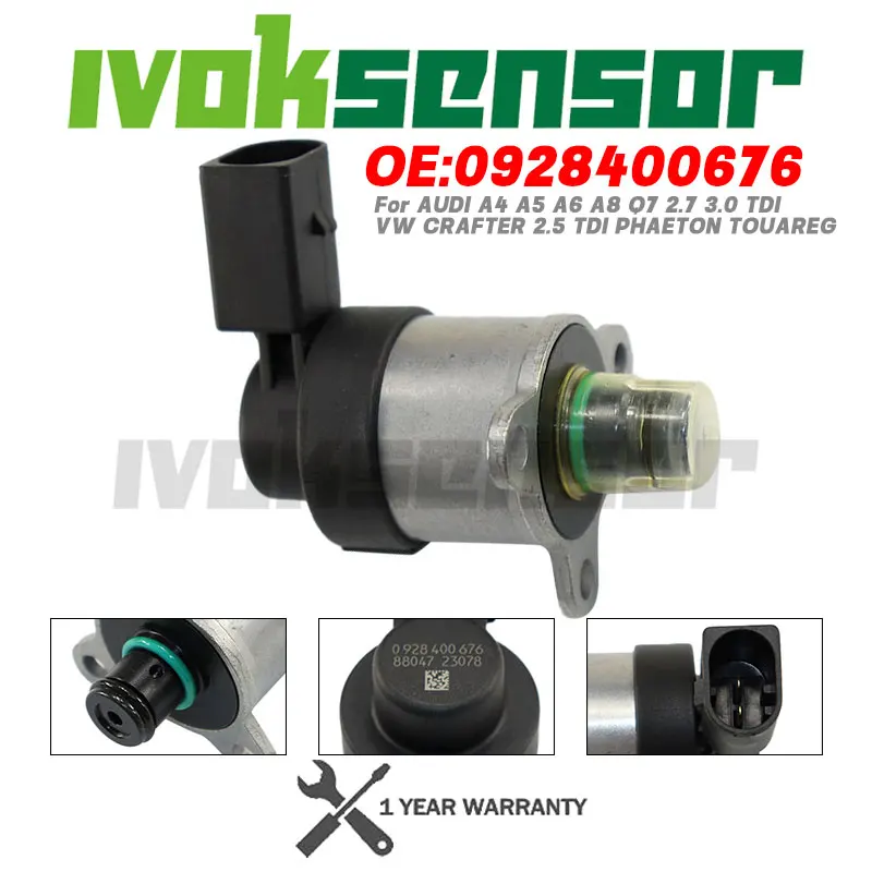 0928400676 FUEL PUMP PRESSURE REGULATOR CONTROL VALVE For AUDI A4 A5 A6 A8 Q7 2.7 3.0 TDI  VW CRAFTER 2.5 TDI PHAETON TOUAREG