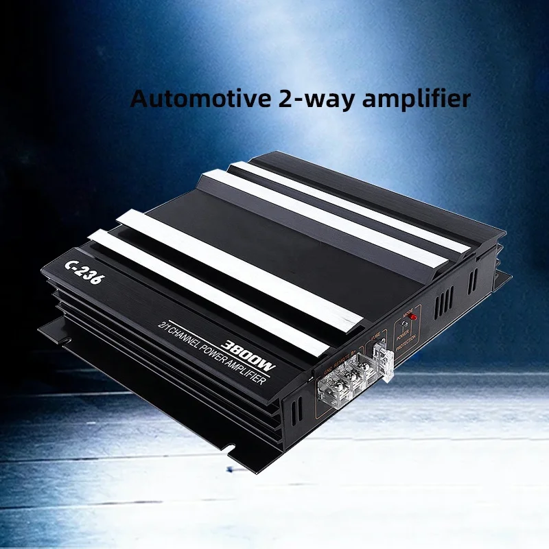 

Профессиональный оптовый автомобильный усилитель звука 12В C-236, 3800 Вт макс. мощность, 2-канальный усилитель для автомобиля