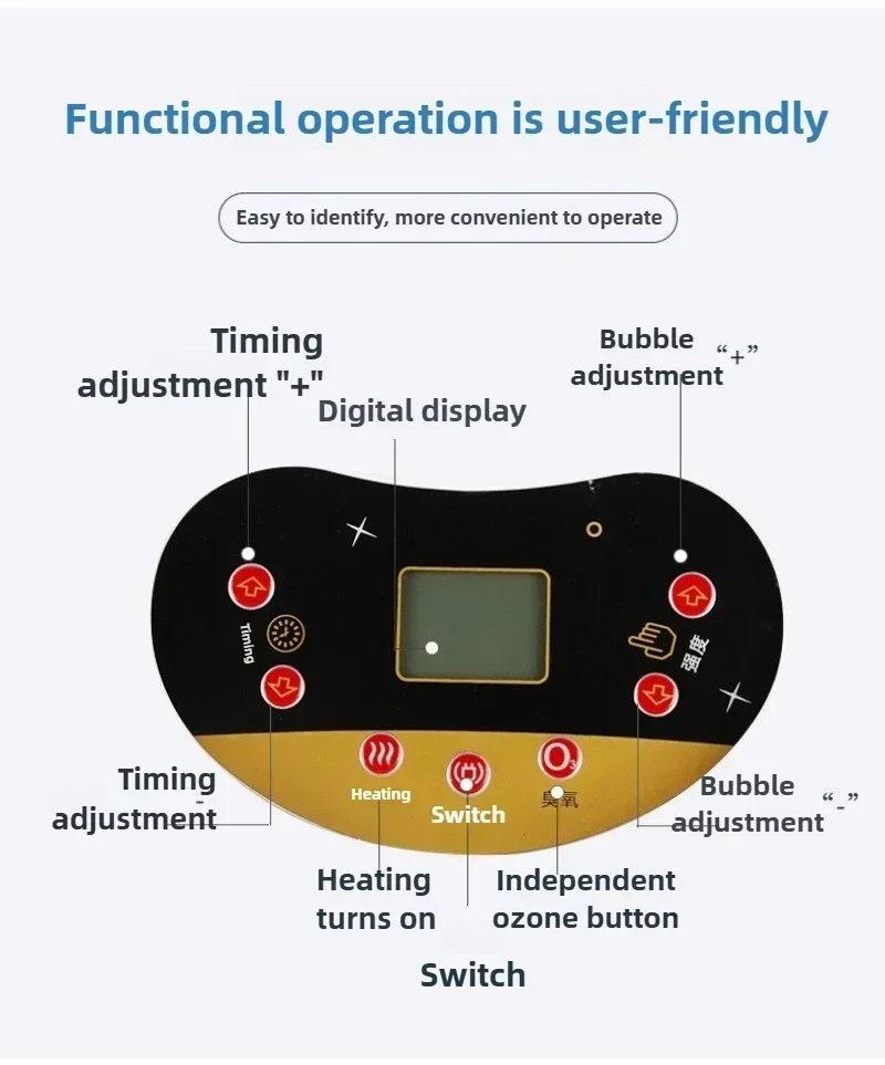 

useful Household Children's Spa Machine Ultrasonic Spa Bath Machine with Warm Air SPA750 with Silicone Pad Inflatable Spa Massa