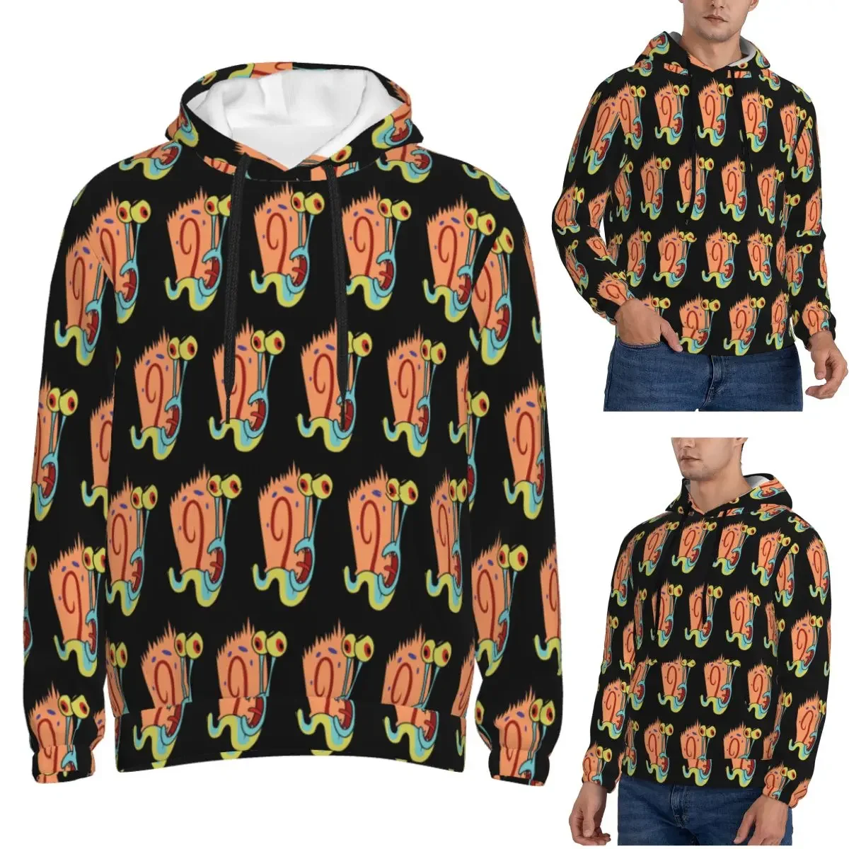 Very Angry Gary The Snail Hoodies Harajuku Pullover Autumn Winter Men Women Sweatshirt Long Sleeve Tops
