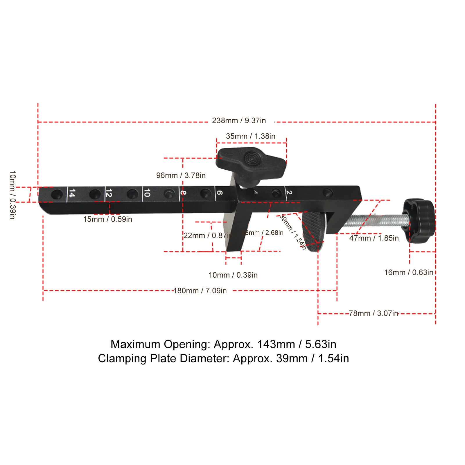 قابل للتعديل C المشبك قابل للتعديل C كليب النجارة G المشبك الثقيلة 10 إلى 140 مللي متر قابل للتعديل C كليب لتثبيت قطع الحفر