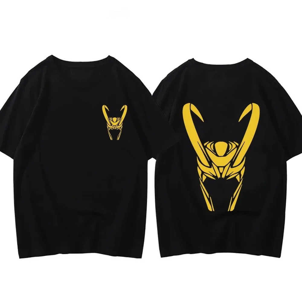 Loki t shirt Graphic Tshirt 100% Cotton T-shirt Mens Summer Casual Tops Harajuku Couple Clothes Male Printing Tee-shirt O-neck