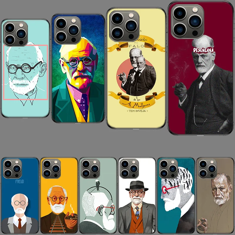 Sigmund Freud founder of psychoanalysis Phone Case For Apple Iphone 15+ 14 Plus 16 Pro Max 12 13 Mini 11 Pro X XS Max XR Cover S