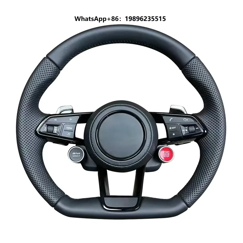 Suitable for B8, B9, R8, Q5, Q3, A3, A4, A5, A6, A7, A4L, A6L, RS5, RS4. Sport Leather Upgraded Carbon Fiber Steering Wheel