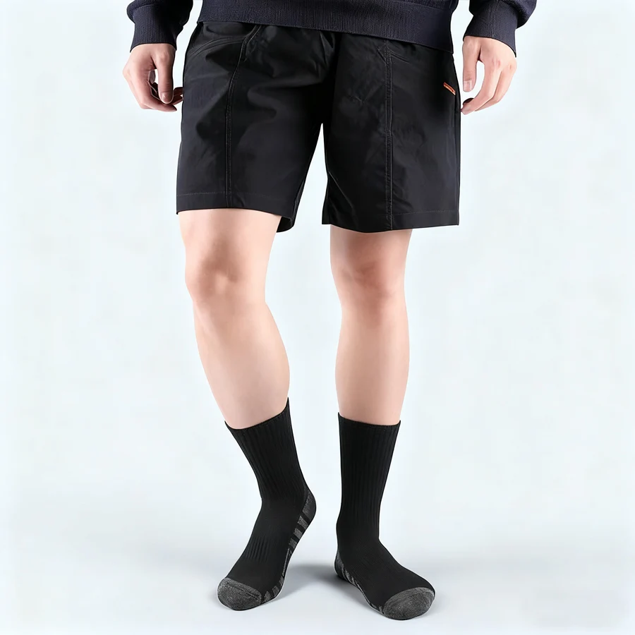 Full Cushion Crew Socks for Men Athletic Work Boots Heavy Duty Steel Toe EU 40-45 Thick Warm Moisture Wicking Control Cushioned.