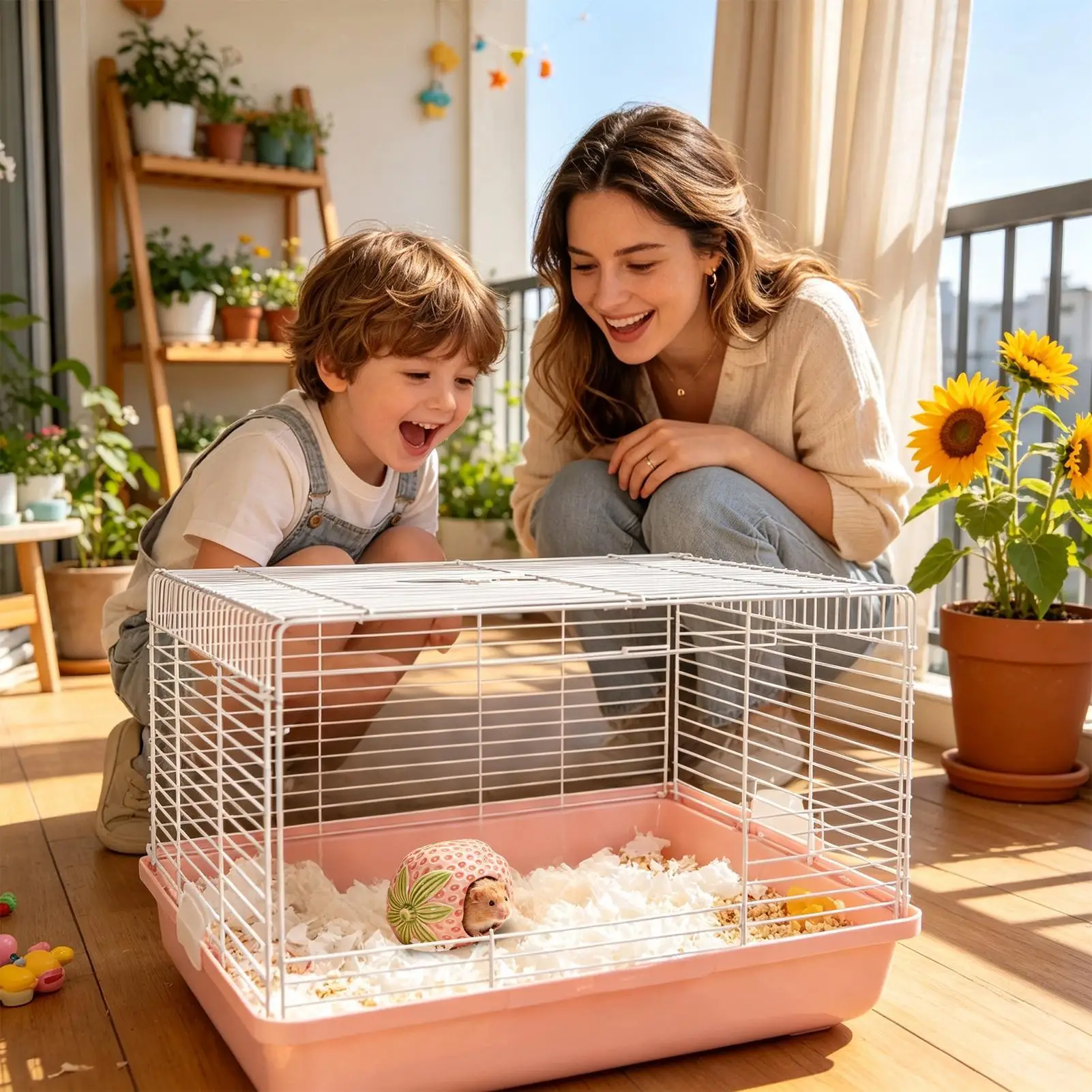 Ceramic House Strawberry Design Cage Habitat Bed Decor Dwarf Hamster House For Betta Shrimp Frog Bearded Dragon Cichlids Gerbil
