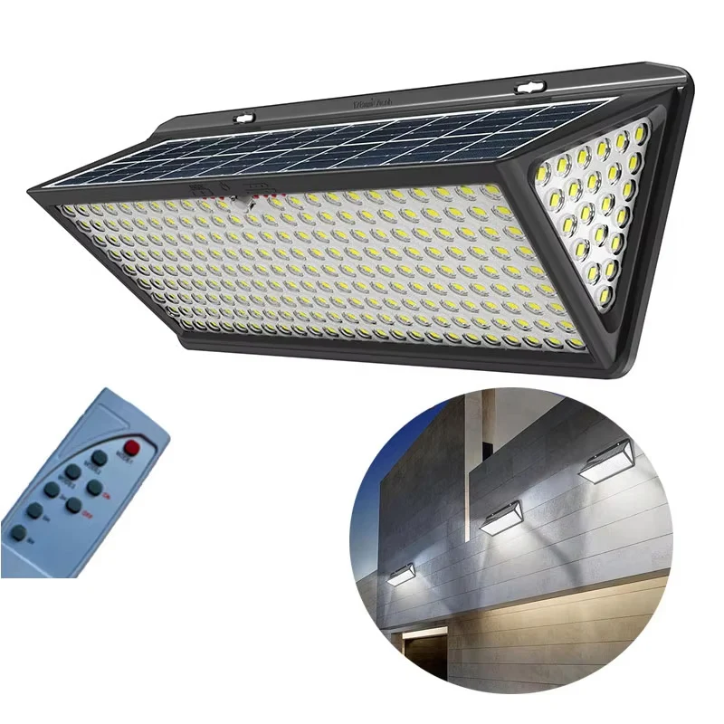 Super Bright Solar Wall Lamp Solar Lights Outdoor Solar Powered Flood Lights with 3 Mode IP65 Waterproof for Outside Yard Street