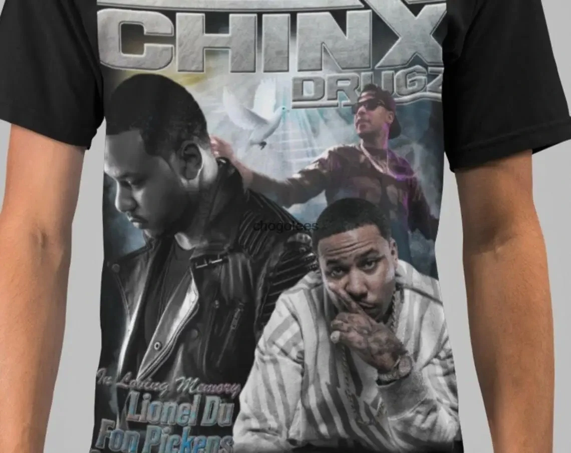 Limited Chinx Drugz Hip hop Rap Champagne PAPI Unisex Black T-Shirt Women and Man Unisex Tshirt Tee Swaetshirt