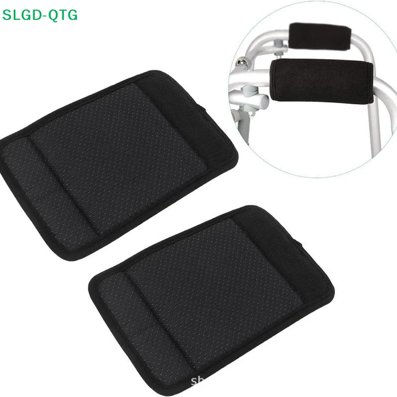 * 1Pair Walking Aid Handle Gloves Support Wheelchair Handle Gloves Breathable Elderly Walker Grips Cushioned Covers Armrest Pad