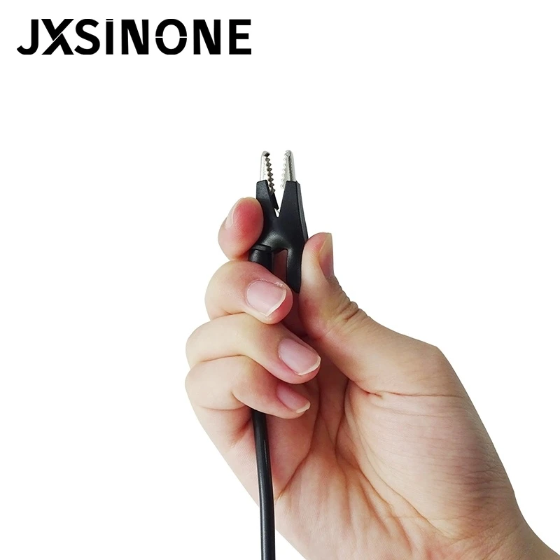 JXSINONE P1047 4 مللي متر الموز التوصيل إلى التمساح كليب موصلات اختبار التمساح كليب مختبر اختبار كابل لاختبار الكهربائية المتعددة