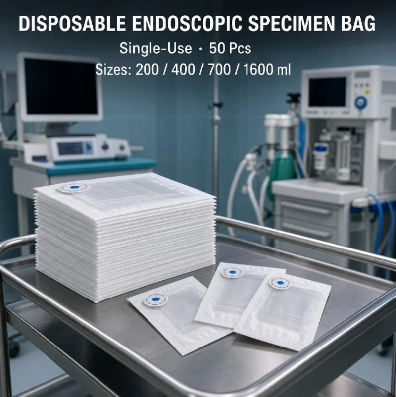 Multiple Capacity Disposable Endoscopic Specimen Bag Laparoscopic Tissue Retrieval Pouch For Laparoscopy Surgery