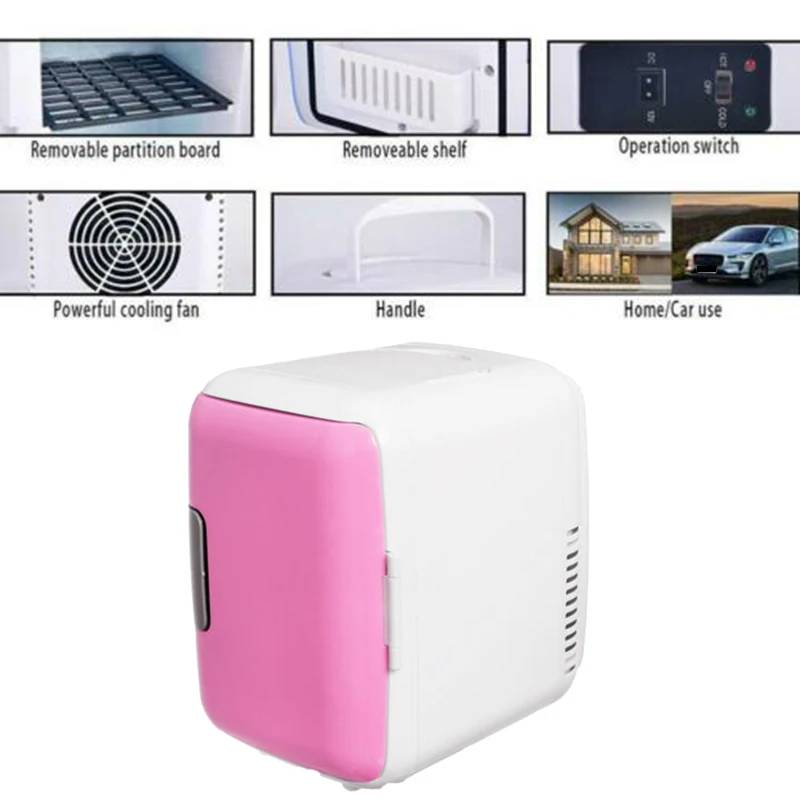 N26R-4L 12V/220V Electric Portable Mini Fridge Refrigerator Cooler Freezer Car Home
