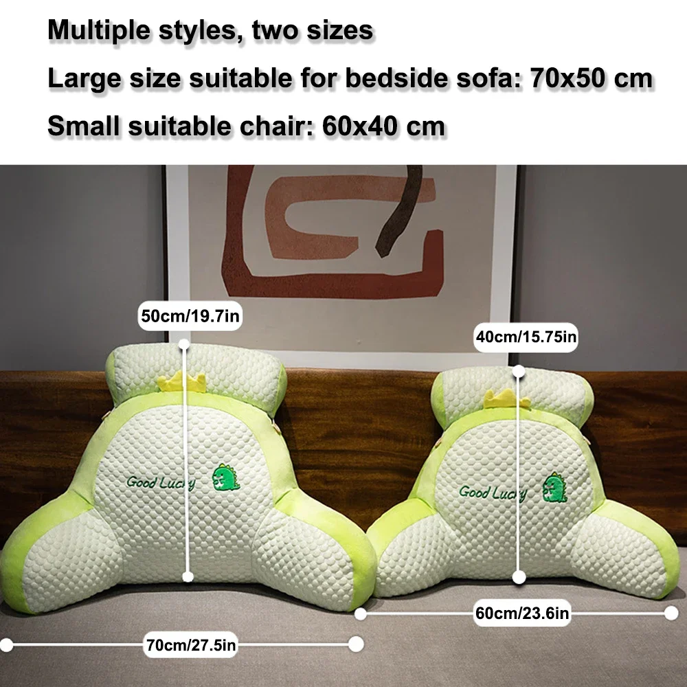 Reading Pillow for Adults, Ergonomic Back Wedge Support, with Cooling Cover for Watching TV, Gaming, Working & Recovery