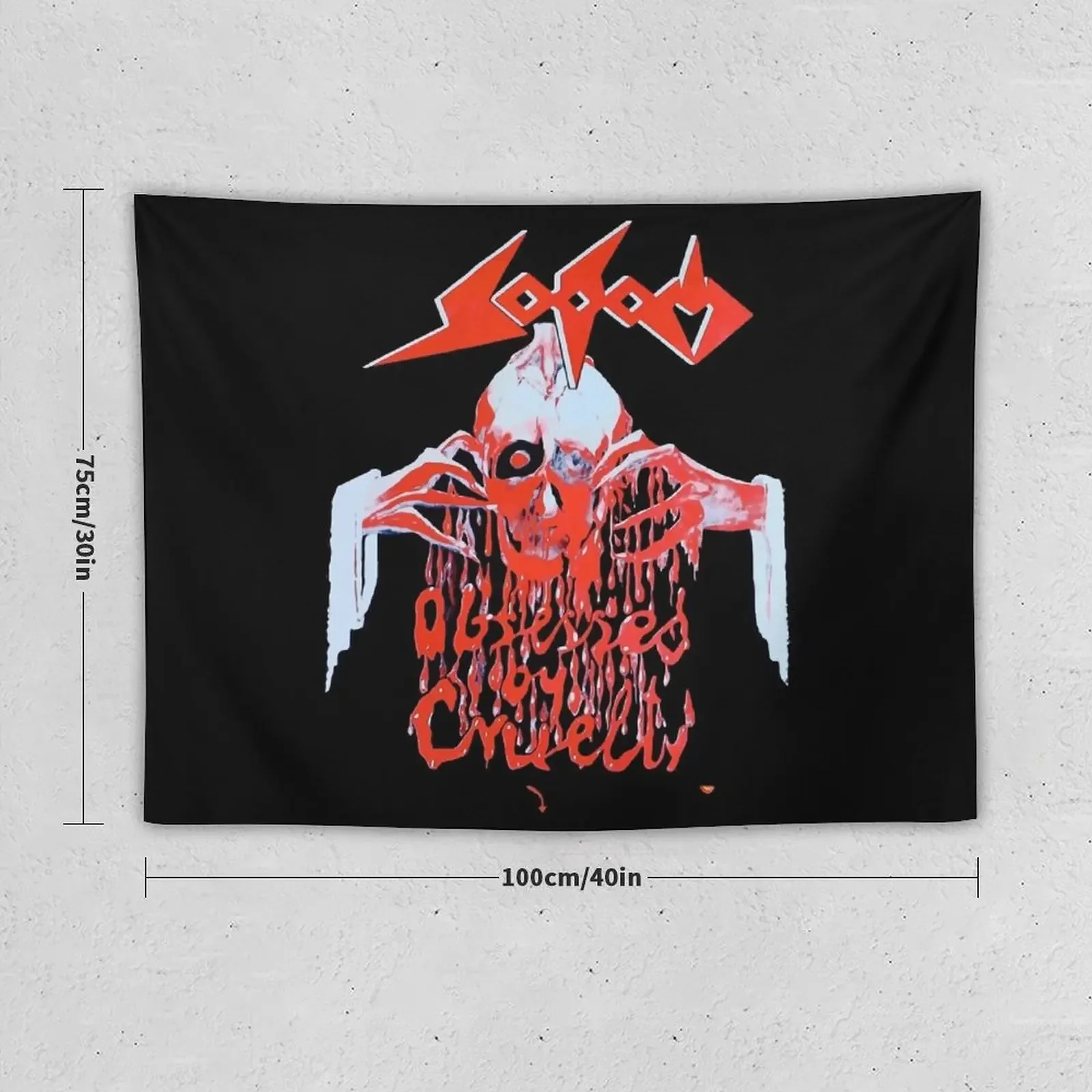 Sodom obsessed by cruelty'86 thrash possessed celtic frost new Tapestry Cute Decor Tapestry