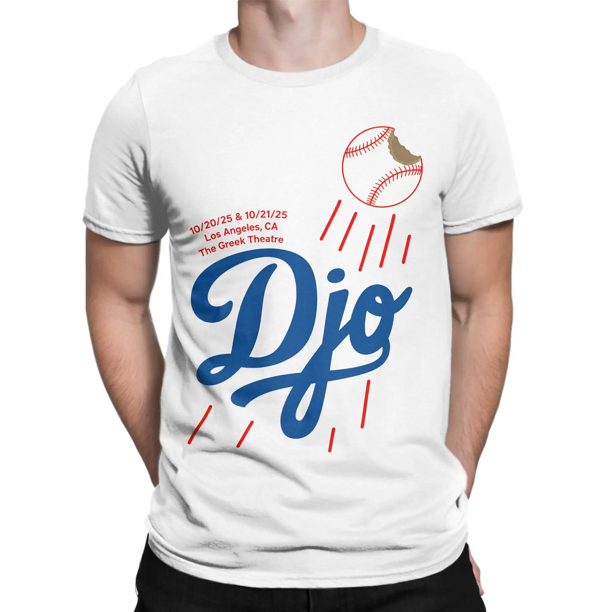 Djo Apple  T-Shirt Summer  Pure Cotton T-Shirts For Men's Trendy Cool Custom Logo Tee Shirt Short Sleeve Vintage Tees