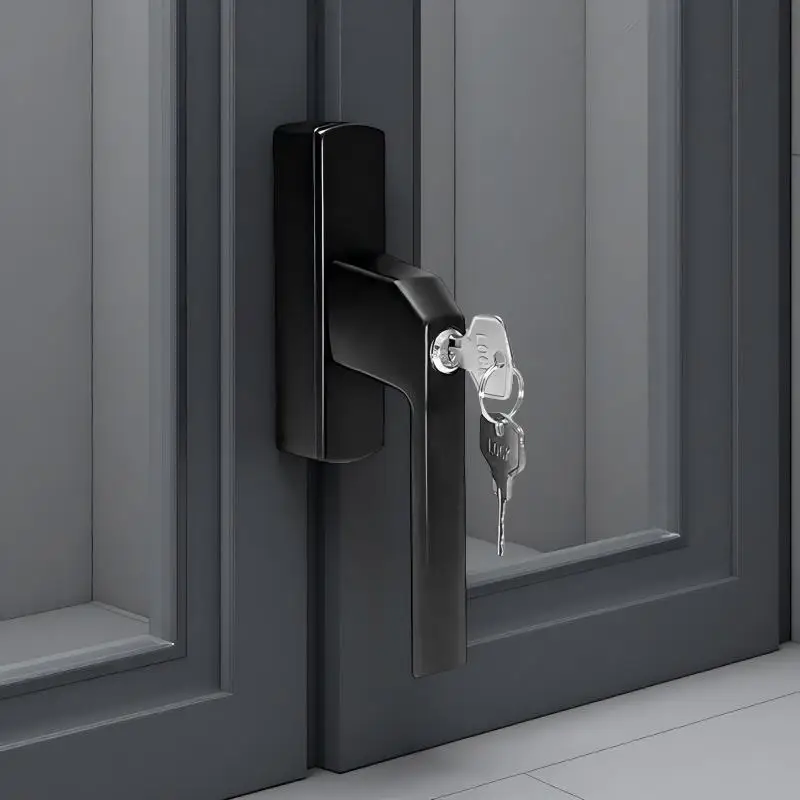 

Straight Handle Locking Door & Window Lever (Fork Type) – Heavy-Duty Aluminum Alloy Windows & Doors Modern Design Durable