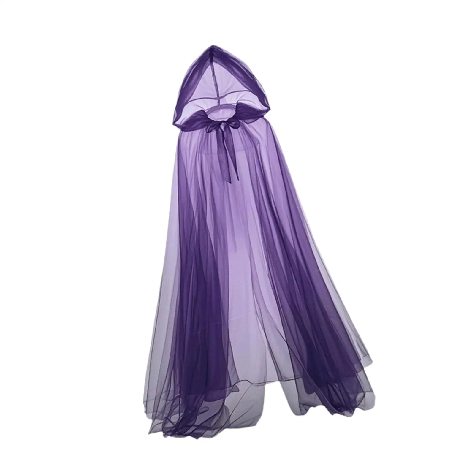 

Halloween Witch Cloak Outfit Decorations Women Photo Props Witch Cape with Hood for Performance Mardi Gras Dress up Prom Cosplay
