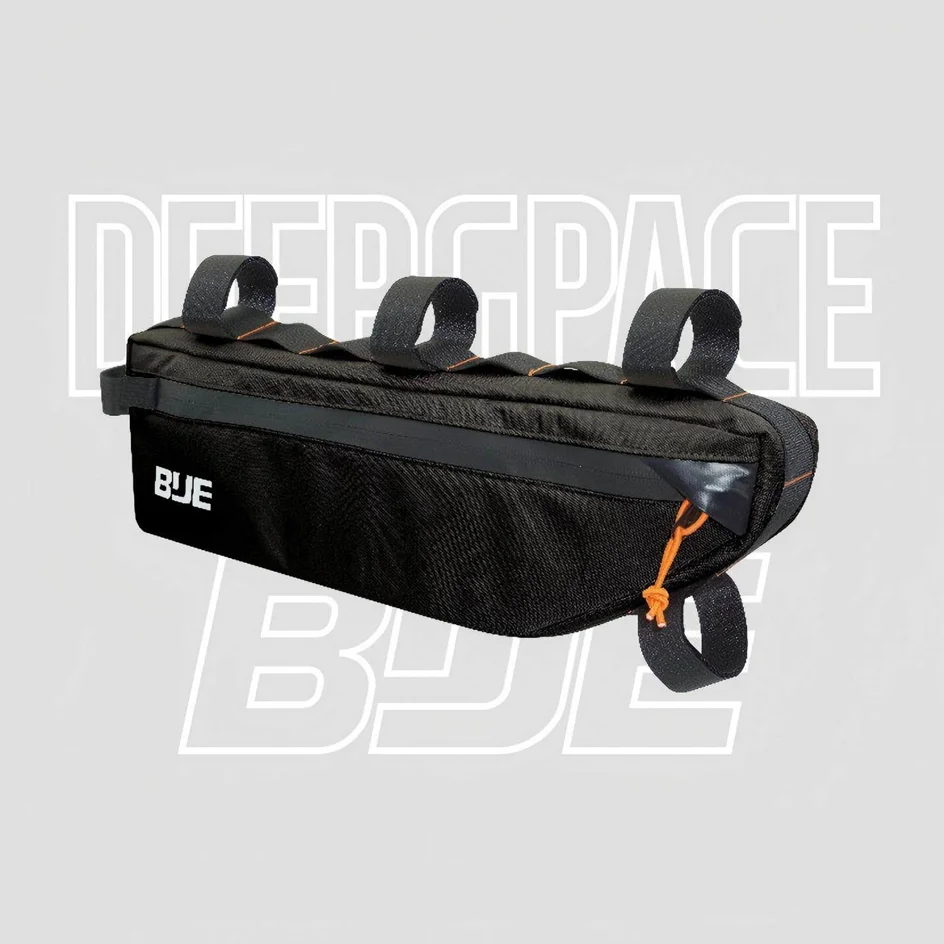 Bolsa Triangular para Cuadro de Bicicleta BUE, Impermeable, 2.7L, Bolsa Debajo del Tubo de Bicicleta, Cierre de Cremallera SBS de Doble Cara, Sistema de Fijación Inferior