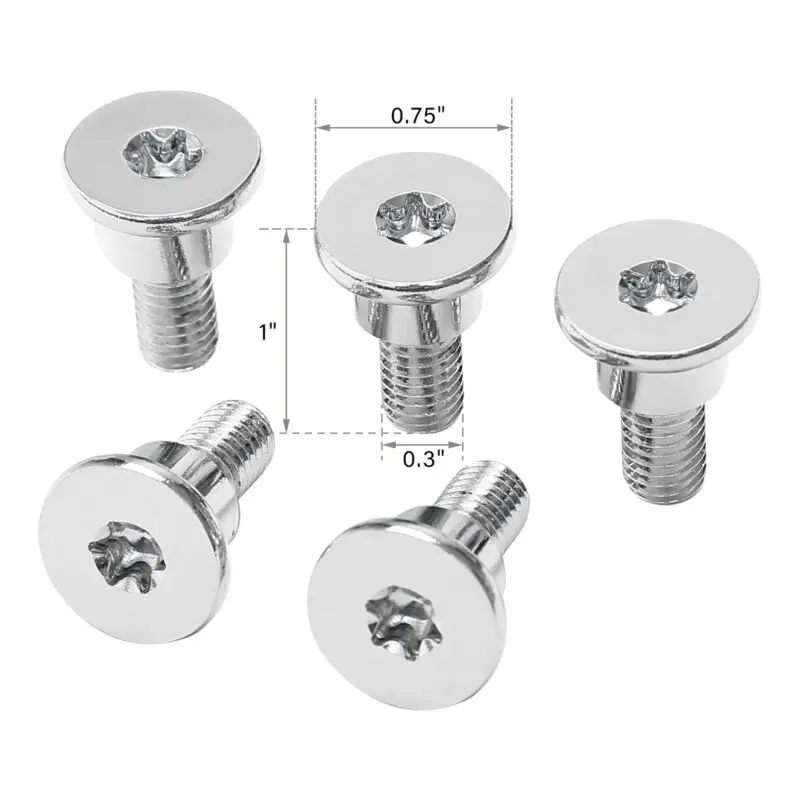 Motorcycle 5x Front Disk Brake Rotor Bolts For Harley Touring Electra Street Road Glide 2014-2024
