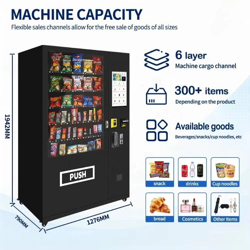 Vending Machine Manufacturer Vending Kiosk Bill Acceptor Vending Machine Wholesale German Standards Order Record Tracing