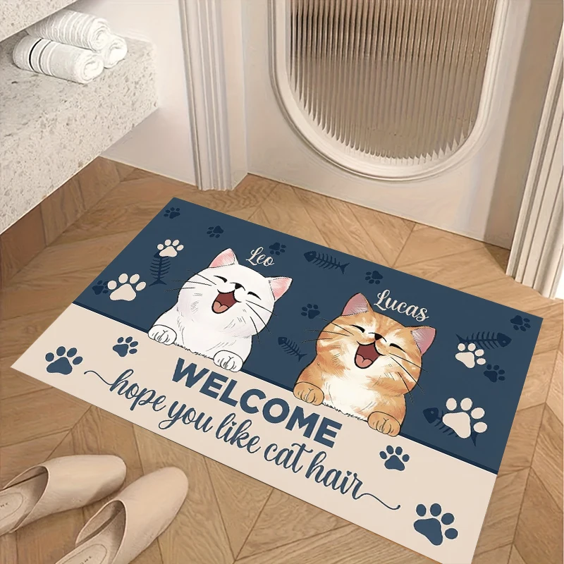Autumn Pumpkin Gnome Doormat Hello Pumpkin Floor Mat Thanksgiving Halloween Living Room Entrance Rug