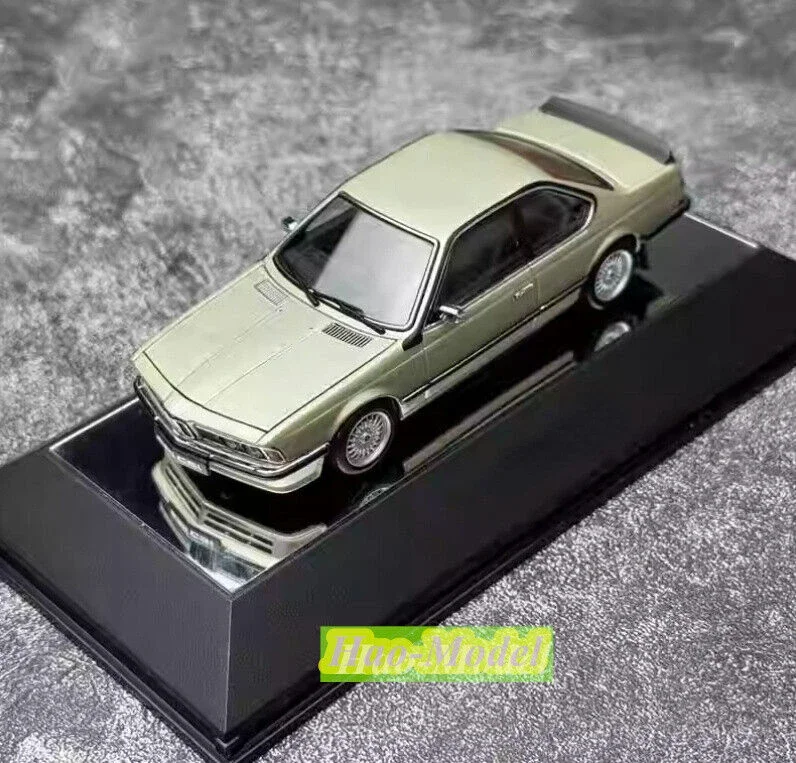 AutoArt 1/43 สําหรับBMW 635 CSiโลหะผสมDiecastรถของเล่นเด็กของขวัญวันเกิดงานอดิเรกจอแสดงผลคอลเลกชันเครื่องประดับแชมเปญ/สีดํา