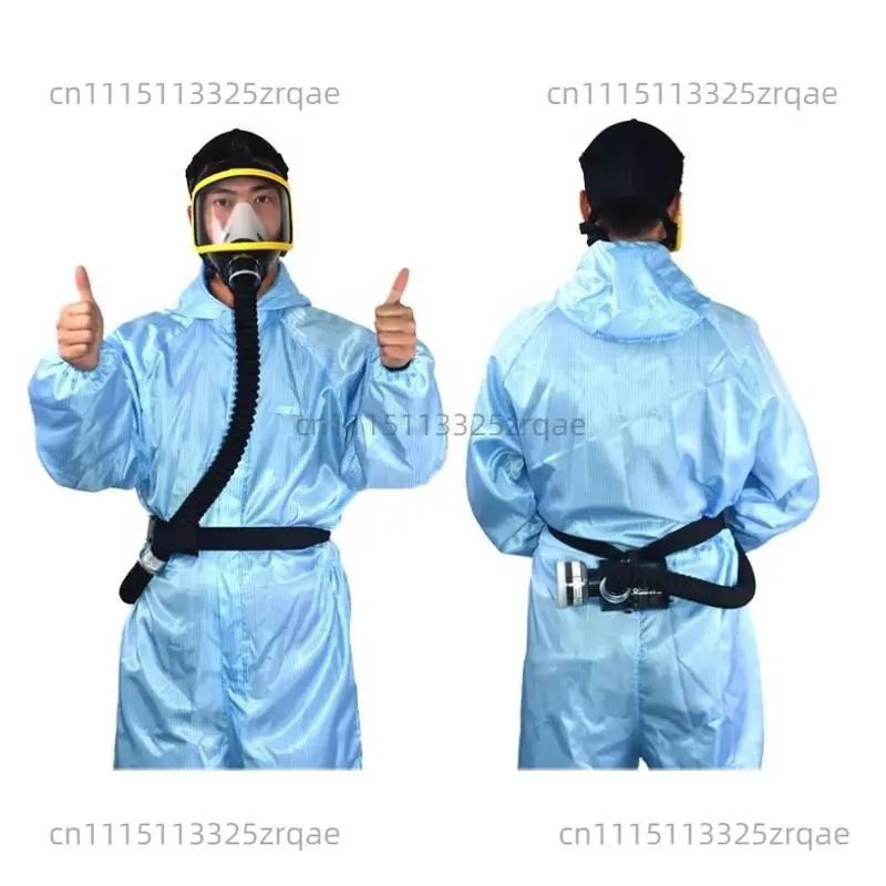 Electric Constant Flow Supplied Air Fed Full Face Gas Mask Portable Spray Painting Tool Welding Helmet Respirator System