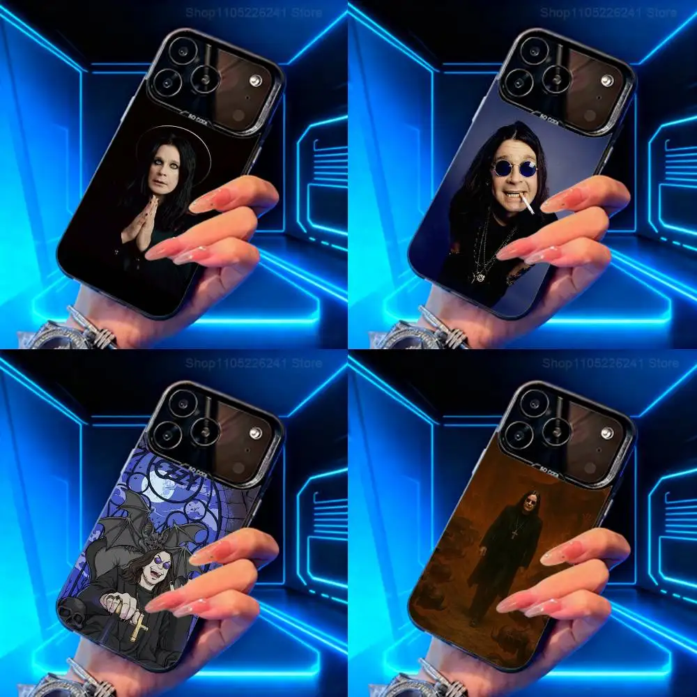 O-Ozzy Singer O-Osbourne لهاتف iPhone 17,14,15,11,Mini,Pro,SE,XS,MAX,12,16,13,Black Matte غطاء سيليكون #1