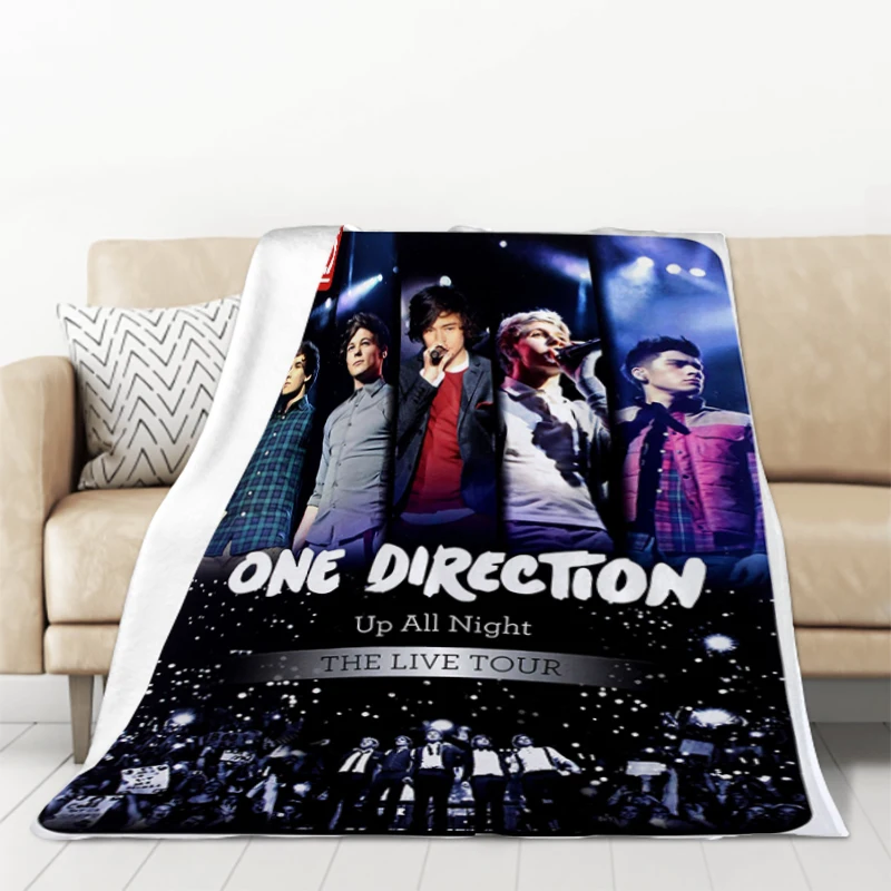 One Band D-Directions Poster Sofa Blankets for Bed Camping Blanket Double Bed Comforter Warm Winter Blanket Blankets & Throws