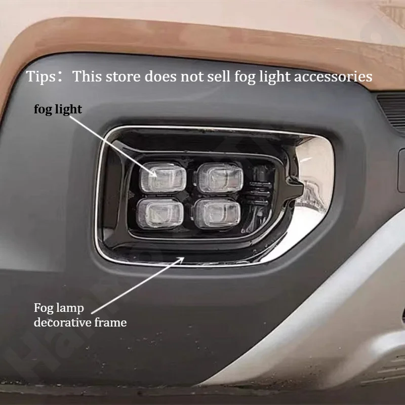 for Kia Sportage 2018~2020 Front fog lamp decorative frame/fog lamp decorative light strip/exterior modification accessories